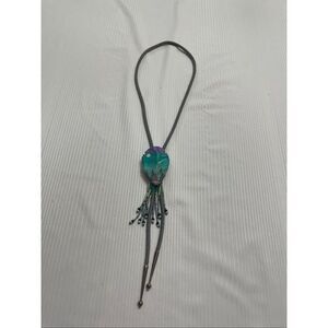 Vintage Desert Mountain Scene Southwestern Bolo Tie Rare